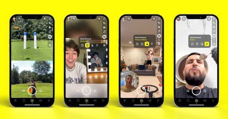 Snapchat pour iOS ajoute la prise en charge tant attendue de l'enregistrement à double caméra 1 Snapchat pour iOS ajoute la prise en charge tant attendue de l'enregistrement à double caméra