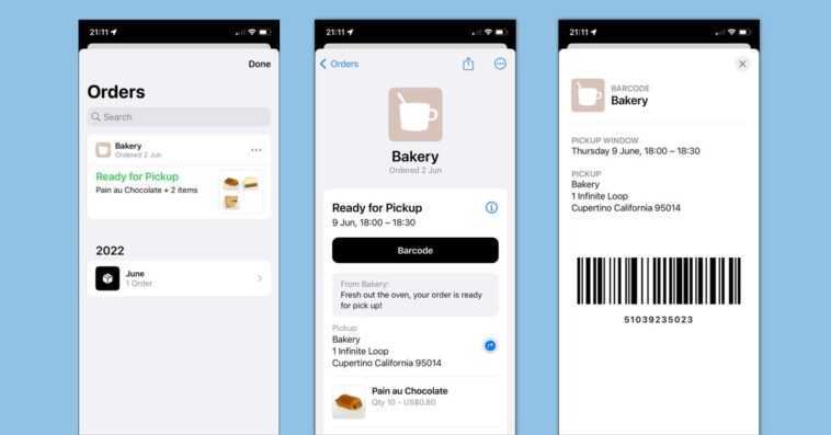 Voici comment les livraisons et le suivi des commandes fonctionneront dans l'application iOS 16 Wallet 1 Voici comment les livraisons et le suivi des commandes fonctionneront dans l'application iOS 16 Wallet
