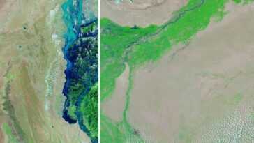 De nouvelles images satellites montrent ce qui se passe au Pakistan en raison des pluies de mousson 4 De Nouvelles Images Satellites Montrent Ce Qui Se Passe Au