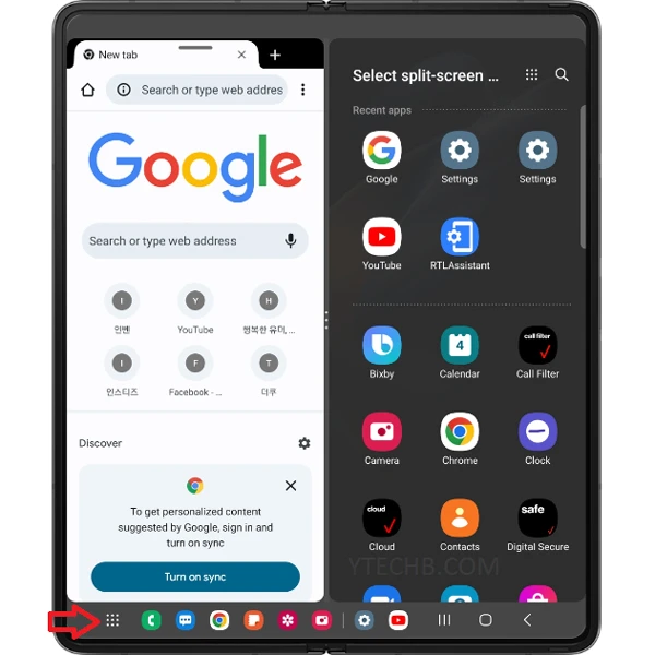 Comment diviser l'écran sur Galaxy Z Fold 4