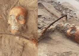 Femme "vampire" enterrée avec une faux sur la gorge pour l'empêcher de se réveiller : le rituel macabre 48 Femme "vampire" Enterrée Avec Une Faux Sur La Gorge Pour