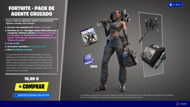 Fortnite : le pack Sauver le monde de Nia est désormais disponible 3 fortnite save the world cross agent pack peau nia prix contenu