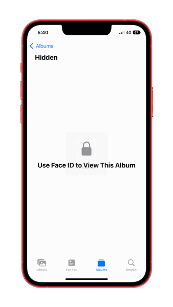 comment verrouiller un album caché sur ios 16