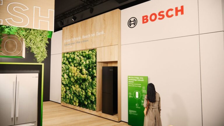 C'est ainsi que Bosch a présenté son Eco Fridge à l'IFA 2022. (Photo : Bosch)