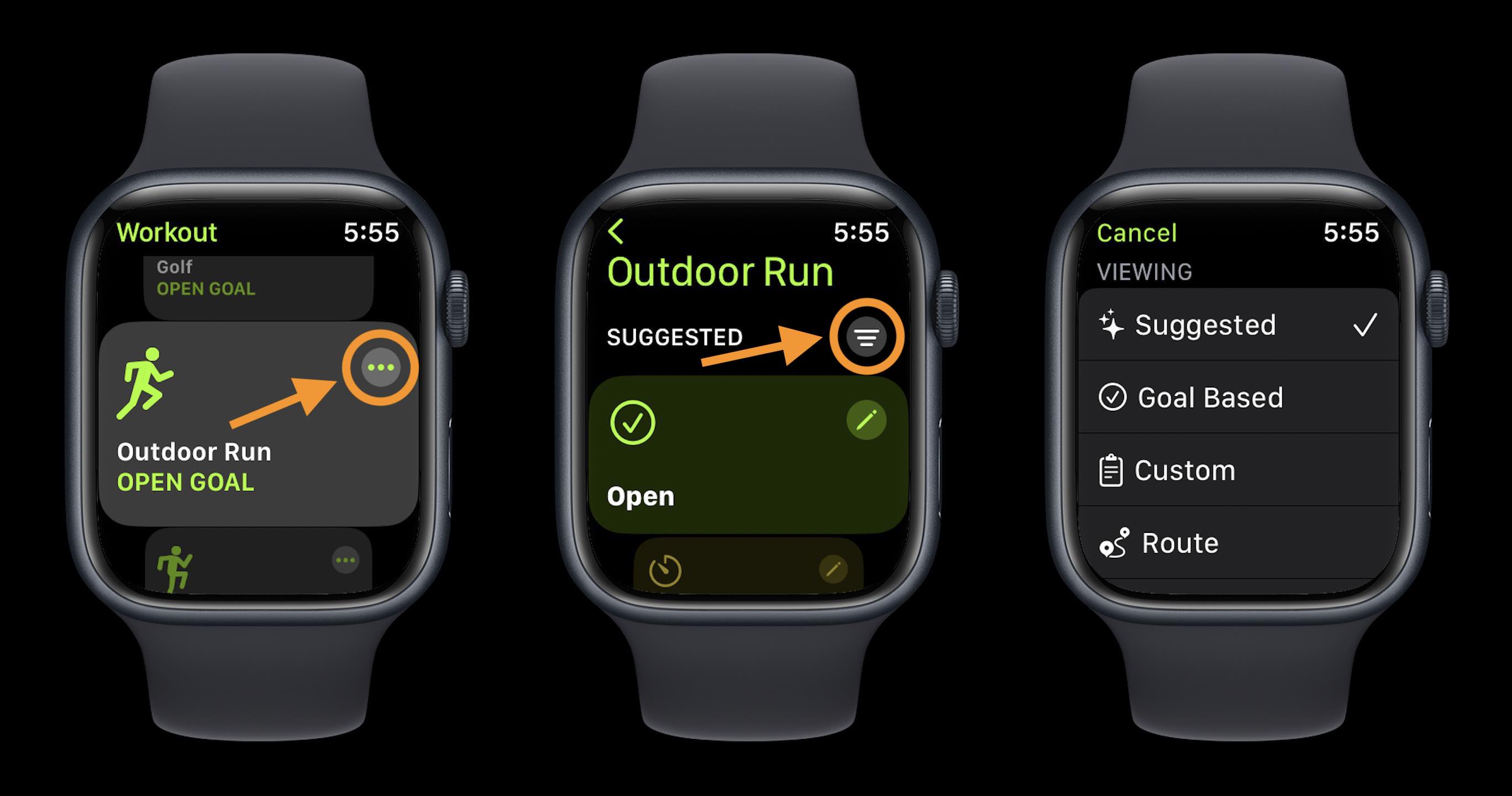 Métriques d'exécution Apple Watch : comment utiliser les nouvelles fonctionnalités d'entraînement dans watchOS 9 Apple Watch exécutant des entraînements personnalisés avec des métriques
