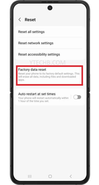 Comment réinitialiser le Samsung Galaxy Z Flip 4