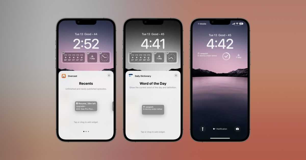 Ces applications iOS 16 prennent en charge les nouveaux widgets de l'écran de verrouillage
