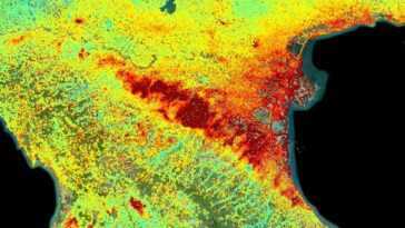 L'est de la vallée du Pô s'enfonce de 5 millimètres par an 14 L'est De La Vallée Du Pô S'enfonce De 5 Millimètres