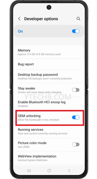 Comment débloquer le chargeur de démarrage du Galaxy Z Flip 4