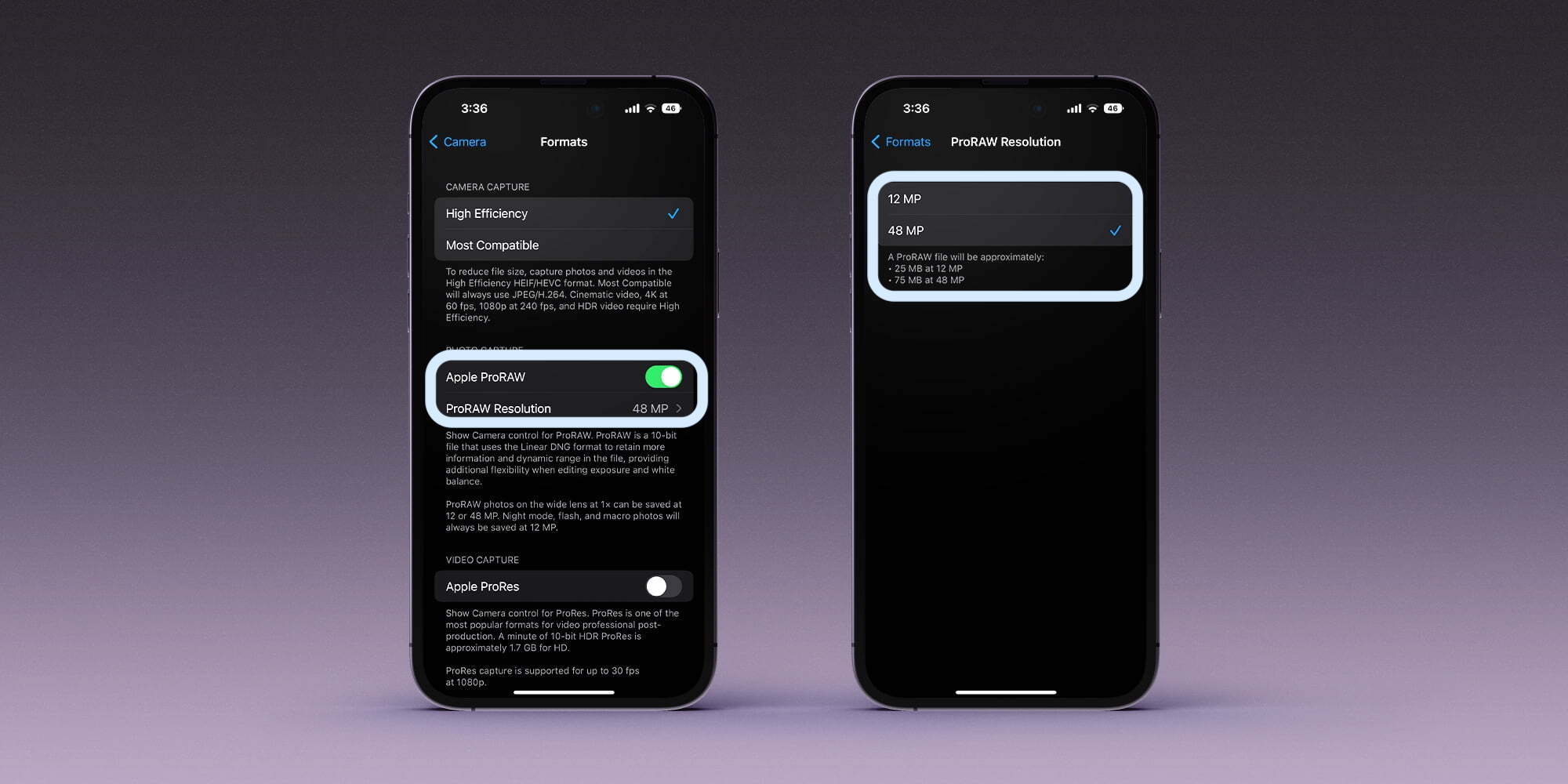 Utiliser l'appareil photo 48MP iPhone 14 Pro 2

