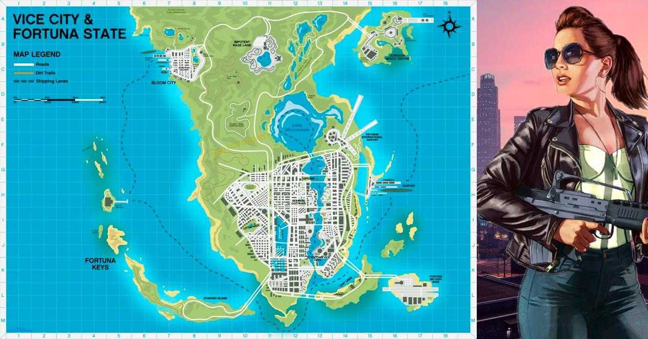 GTA 6 : Quelqu'un avec beaucoup d'imagination a calculé la taille de la carte 4 Gta 6 : Quelqu'un Avec Beaucoup D'imagination A Calculé La