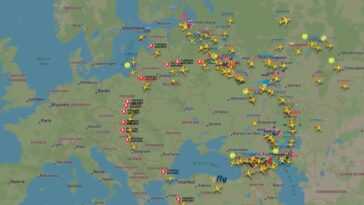 Evasion De Moscou : Le Timelapse Des Avions Quittant La