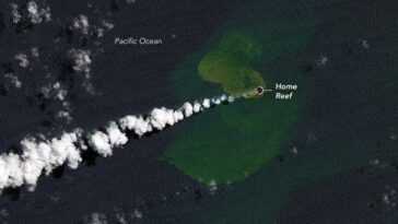 Une nouvelle petite île vient de « naître » dans l'océan Pacifique : images de la NASA 14 Une Nouvelle Petite île Vient De « Naître » Dans