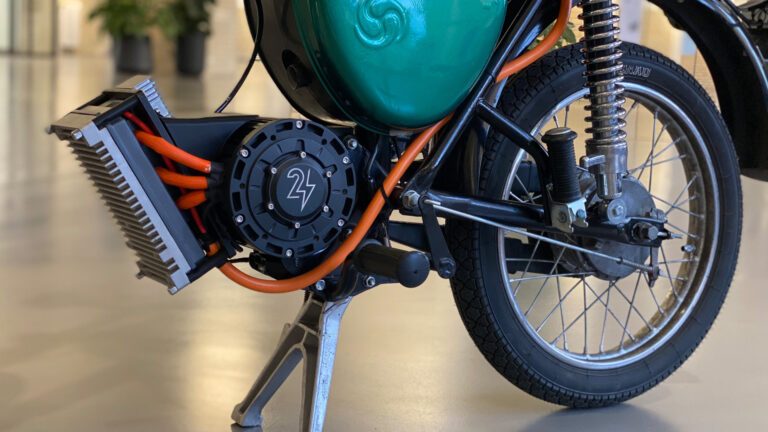 Vue détaillée du kit de conversion Second Ride