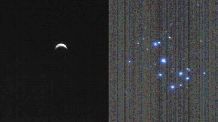 La Terre et les Pléiades : les premières images historiques d'une sonde française dans l'espace lointain 1 La Terre Et Les Pléiades : Les Premières Images Historiques