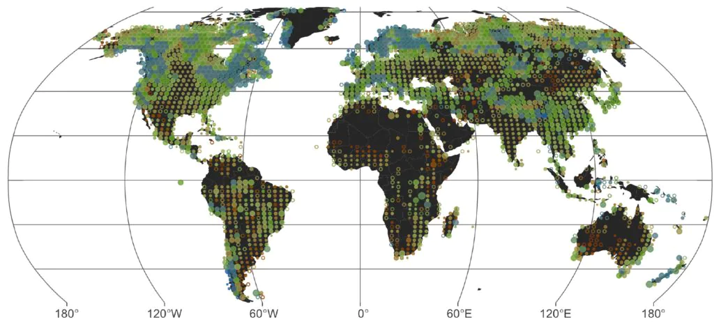 Adieu les beaux lacs bleus : le changement climatique les fait disparaître 3 Lacs bleus et verts. Crédit : AGU / Lettres de recherche géophysique