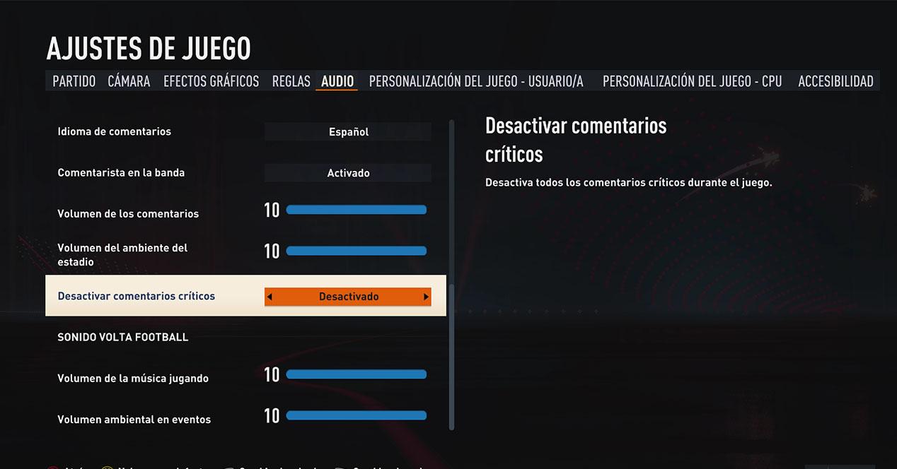 Ajustements de FIFA 23