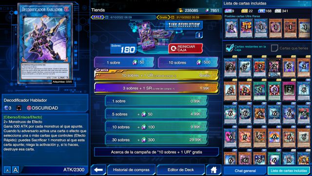 yugioh yu gi oh duel liens vrains monstres lien nouveautés