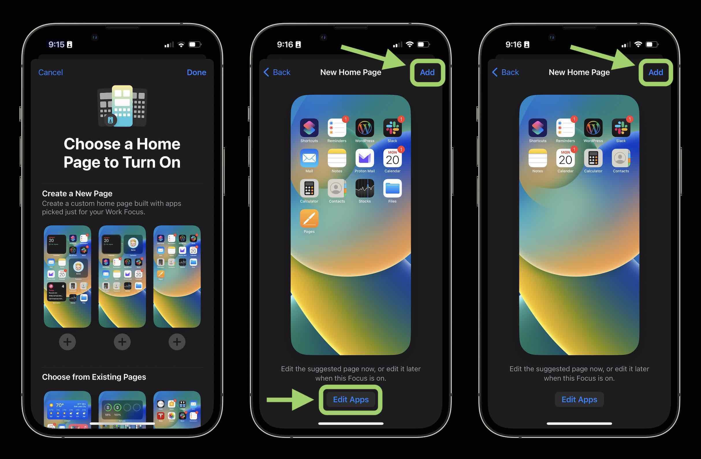 Mode Focus dans iOS 16 : comment créer un lien avec les écrans de verrouillage, créer des pages d'accueil personnalisées, utiliser des filtres Mode de mise au point dans iOS 16 3