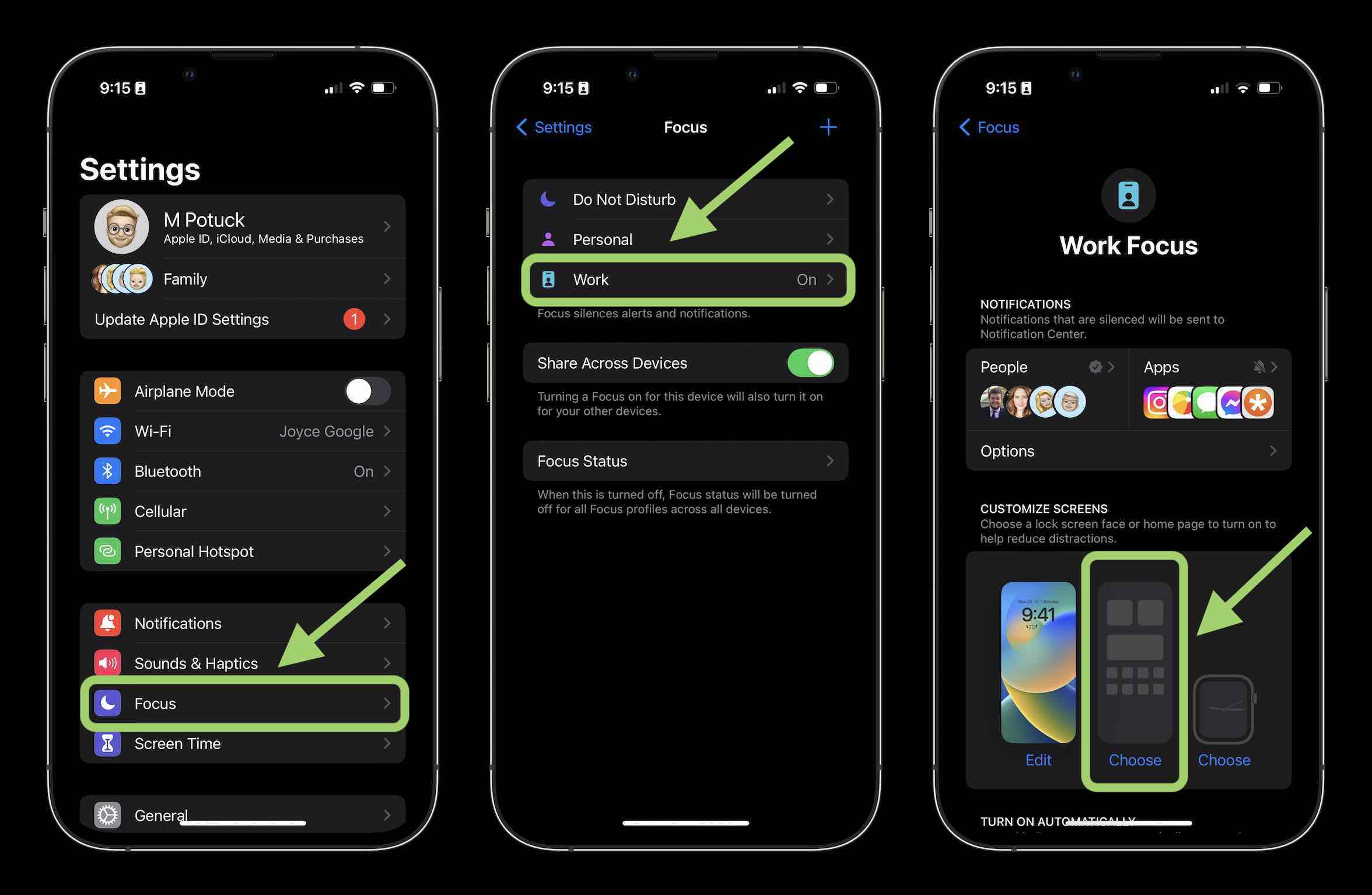 Mode Focus dans iOS 16 : comment créer un lien avec les écrans de verrouillage, créer des pages d'accueil personnalisées, utiliser des filtres Mode de mise au point dans iOS 16 2