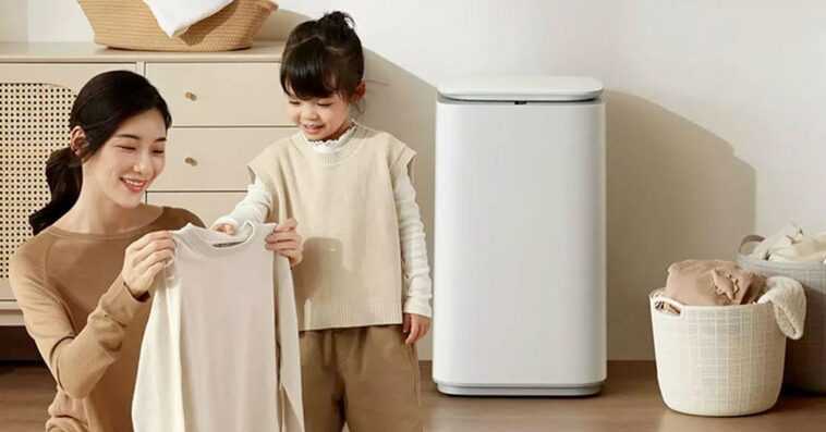 Cette mini machine à laver Xiaomi lave les vêtements en 15 minutes 1 Cette Mini Machine à Laver Xiaomi Lave Les Vêtements En