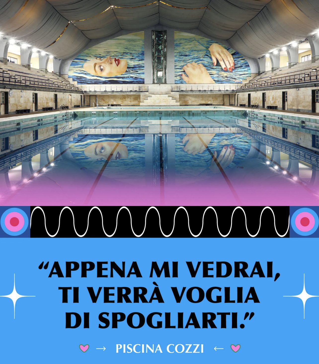 Amadou |  Le graphisme de la campagne dédiée à la piscine Cozzi