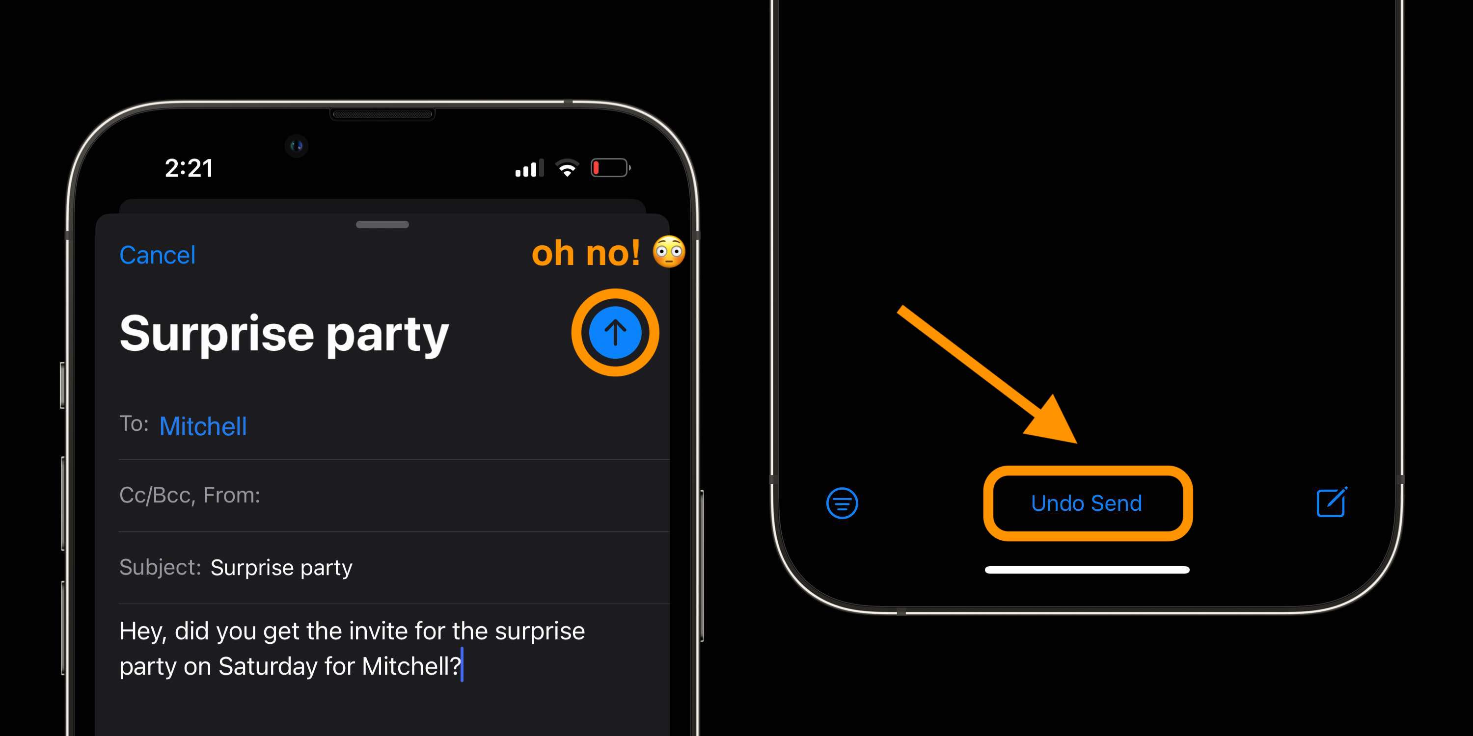 Annuler l'envoi d'e-mails avec l'iPhone : comment réparer les ratés dans Mail sur iOS 16 annuler l'envoi d'un e-mail avec l'iPhone 1