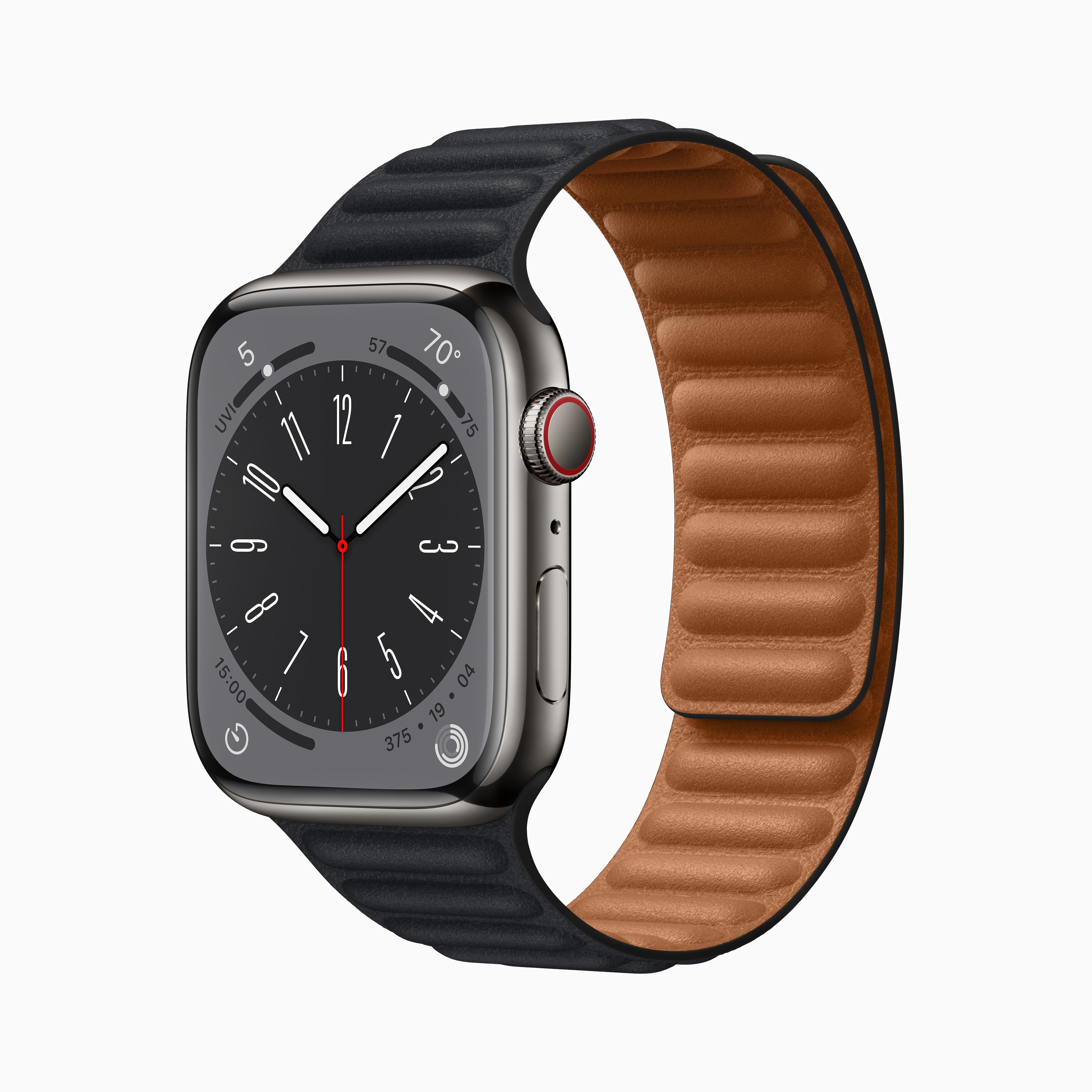 Exemple d'un modèle Apple Watch Series 8. (Photo : Apple)