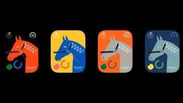 Apple Watch Series 8 : découvrez le nouveau cadran Hermès Lucky Horse 4 Apple Watch Hermès Lucky Horse visages
