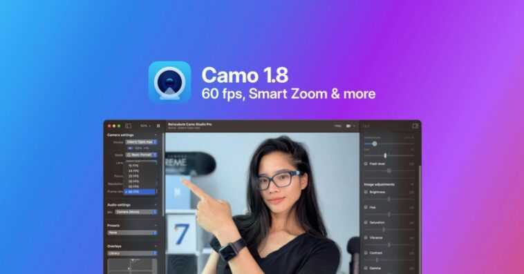 Camo défie la caméra de continuité d'Apple avec des fréquences d'images variables, un zoom intelligent et une stabilisation vidéo 1 Camo défie la caméra de continuité d'Apple avec des fréquences d'images variables, un zoom intelligent et une stabilisation vidéo