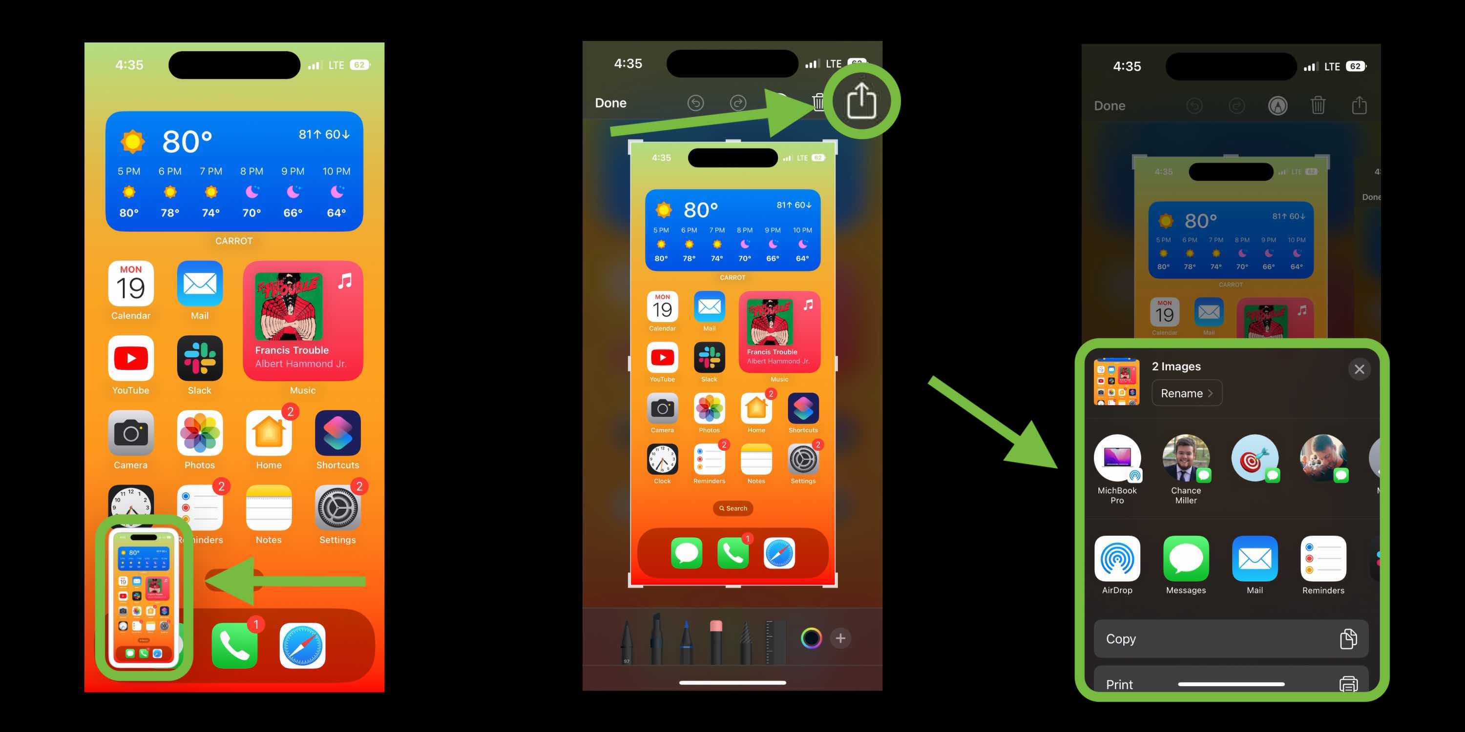 Capture d'écran sur iPhone 14 : comment prendre des captures d'écran régulières et défilantes, nouvelle option capture d'écran sur iPhone 14 1