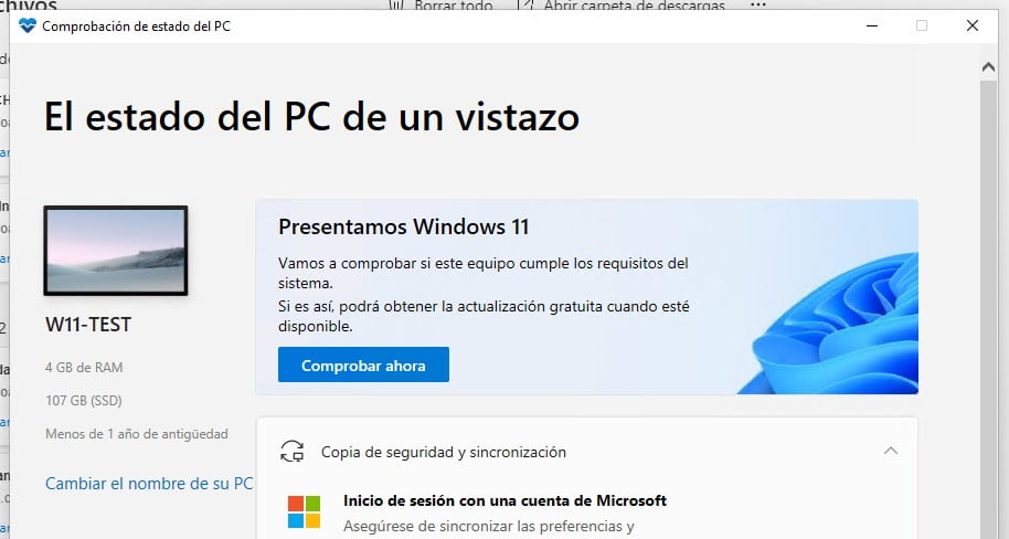 Comment mettre à niveau vers la mise à jour Windows 11 2022 4 Fenêtre de l'outil PC Health Check, où nous pouvons vérifier la compatibilité avec Windows 11