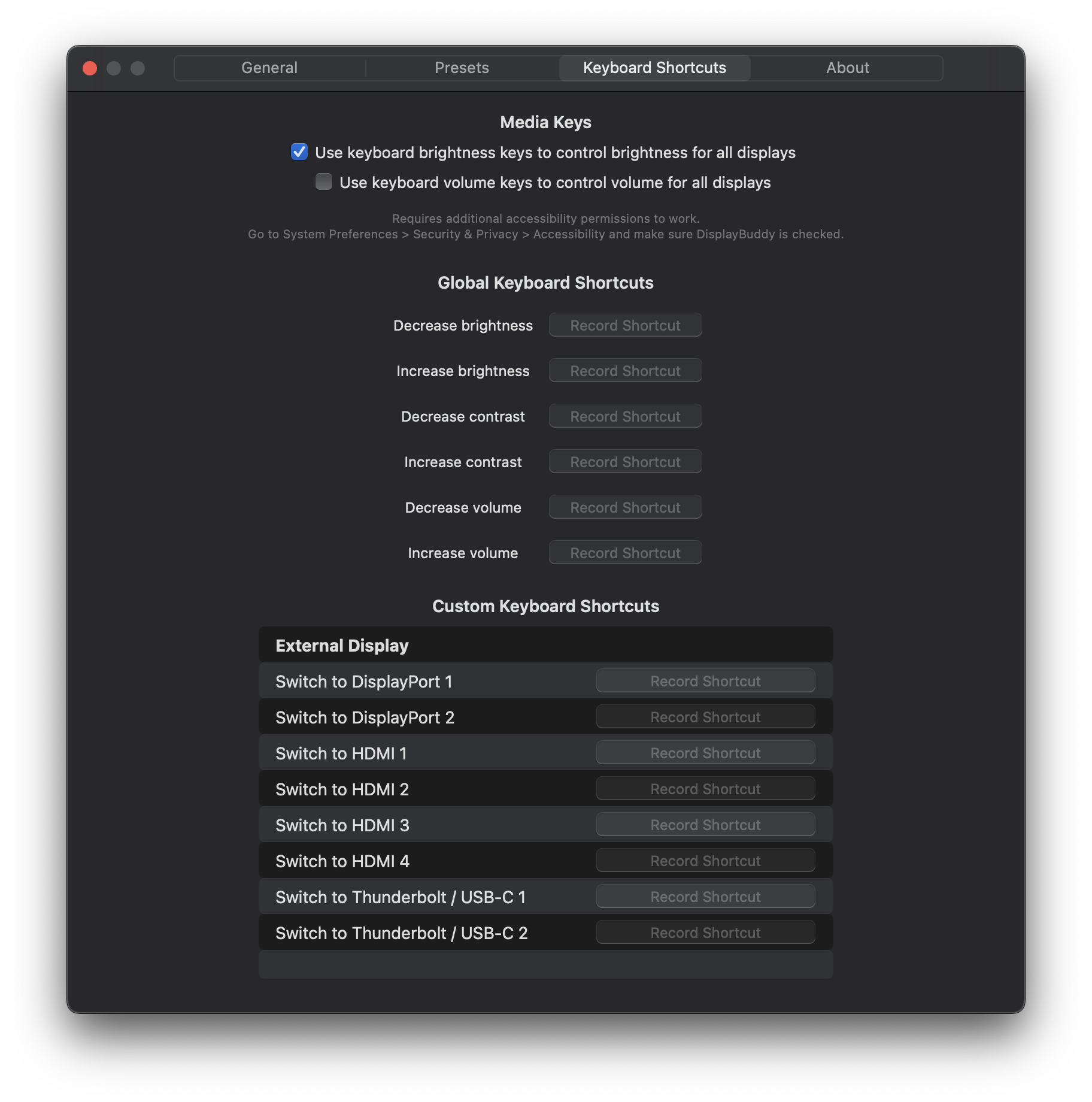 DisplayBuddy vous permet de contrôler la luminosité des écrans externes depuis votre Mac DisplayBuddy vous permet de contrôler la luminosité des écrans externes depuis votre Mac.