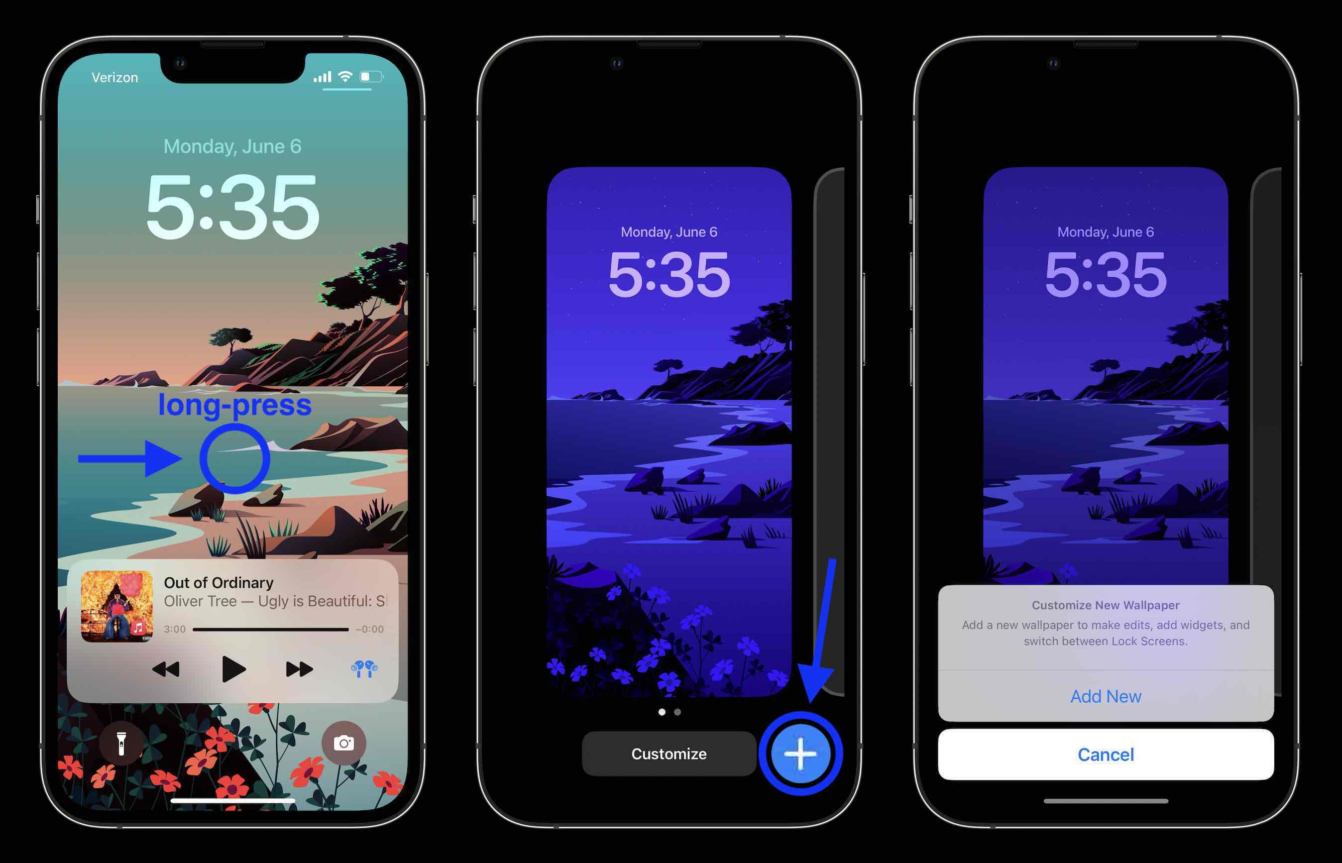 Écran de verrouillage iOS 16 : comment personnaliser l'iPhone avec des widgets, des polices et des photos Écran de verrouillage iOS 16 1