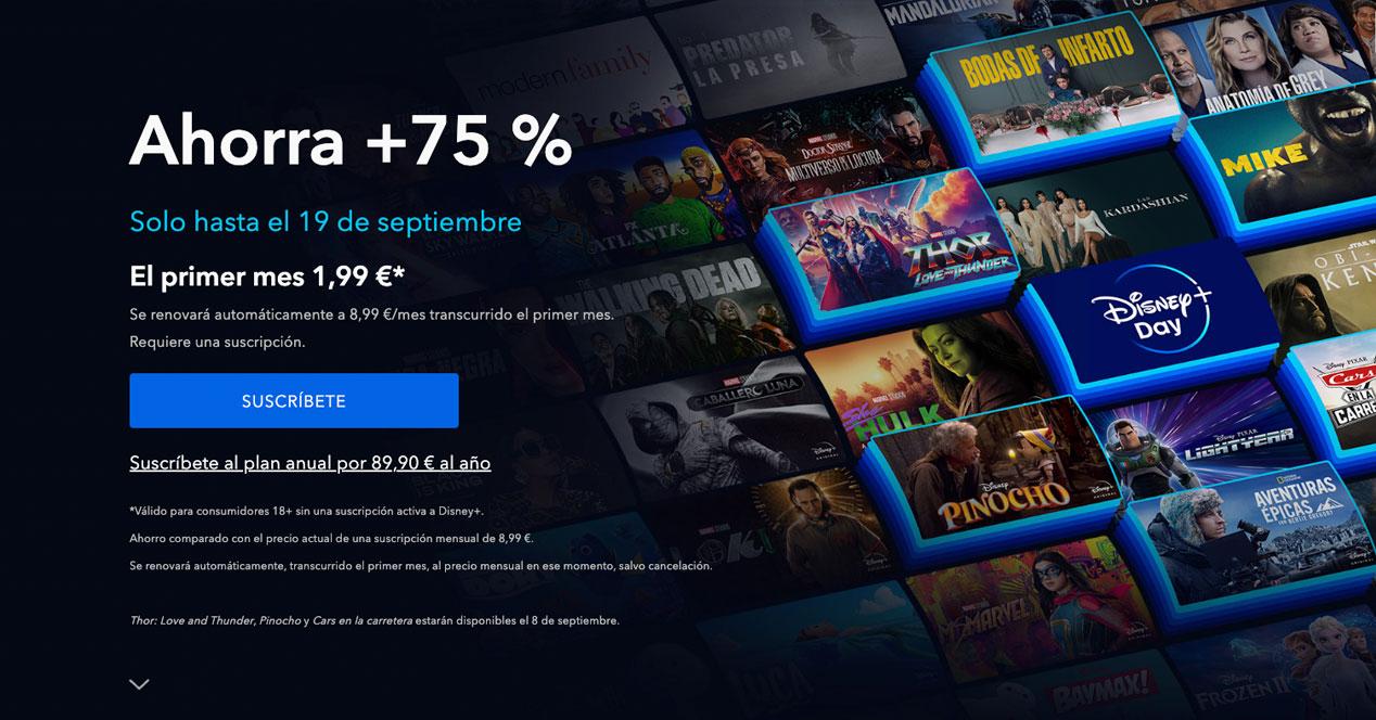 Il ne reste plus qu'une journée : bénéficiez d'un mois de Disney+ pour moins de 2 euros 2 Offre Disney+ 1,99 euros.
