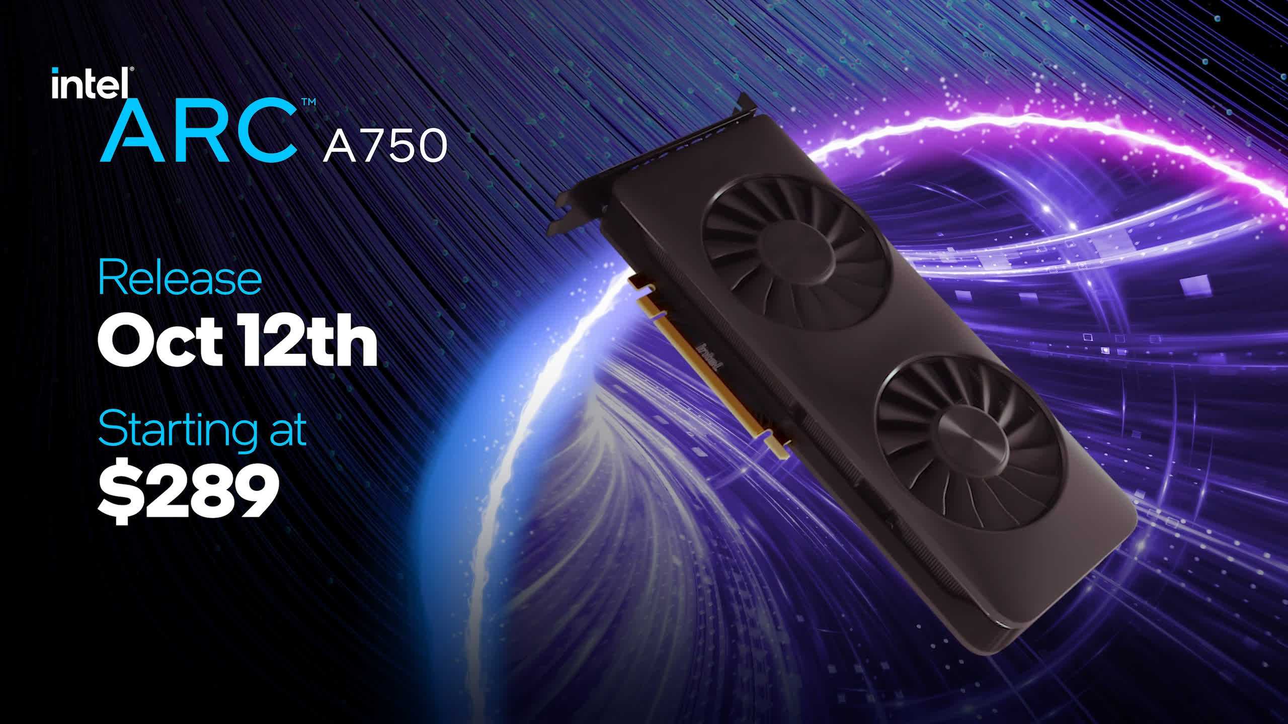 Intel Arc A750 sera livré le 12 octobre à partir de 289 $ 2 Intel Arc A750 sera livre le 12 octobre a partir