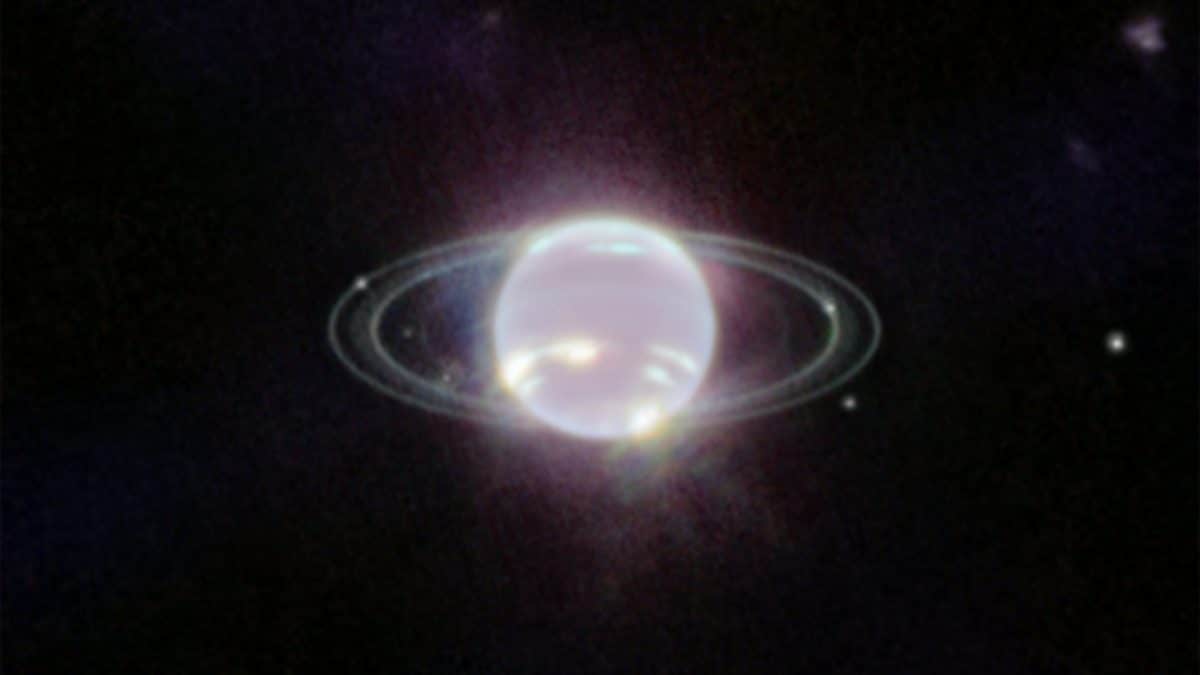 Le télescope spatial James Webb montre Neptune et ses anneaux comme jamais vus auparavant 2 Les anneaux les plus faibles de Neptune montrés par le télescope spatial James Webb / NASA