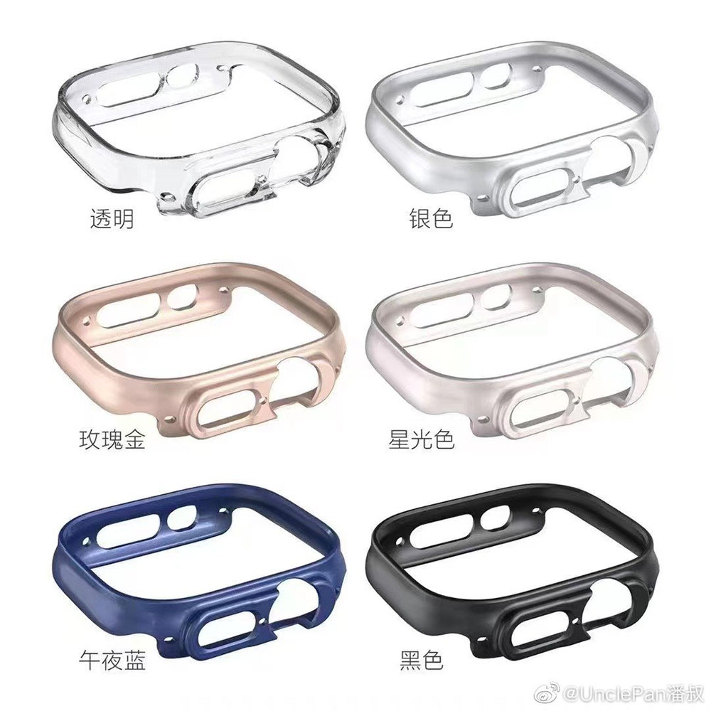 Apple Watch Pro case leaks could suggest a new button; rounded not flat sides Les fuites du boitier Apple Watch Pro pourraient suggerer un