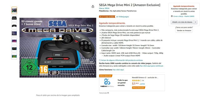 Mega Drive Mini 2 : où réserver, quand il sort, prix et quels jeux il inclut 2 Méga Drive Mini 2