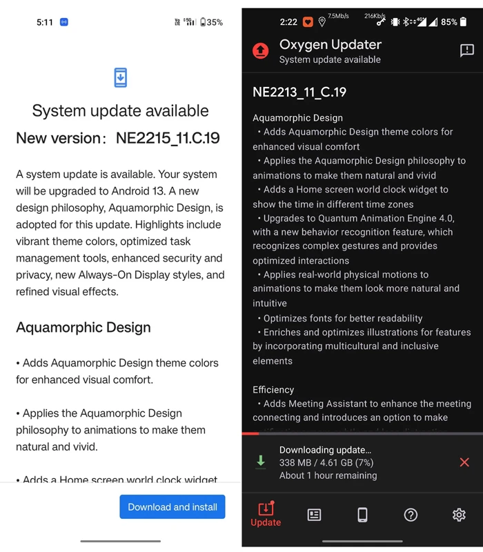 OnePlus 10 Pro commence à recevoir une mise à jour stable d'Android 13 2 Mise à jour stable OnePlus 10 pro android 13