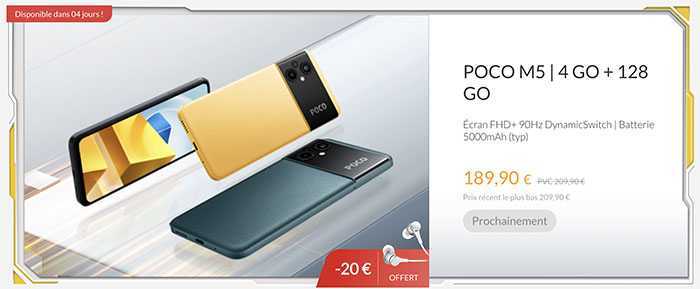 POCO M5: Le nouveau smartphone pas cher taillé pour le jeu et le vlogging 6 Poco M5 4go 128go