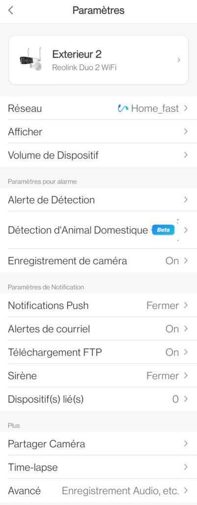Reolink Duo 2 WiFi en TEST: La caméra de sécurité 4K à 180° 36 Reolink Duo 2 Wifi Test Review App Application Mobile (3)