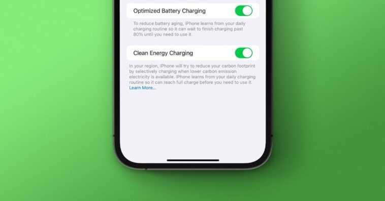 iOS 16.1 ajoute la fonctionnalité de charge d'énergie propre pour "réduire votre empreinte carbone" 1 iOS 16.1 ajoute la fonctionnalité de charge d'énergie propre pour "réduire votre empreinte carbone"