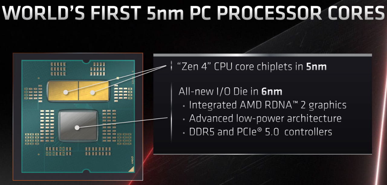 L'AMD Ryzen 7000 cherche à battre Intel en mono-thread et libère des graphiques RDNA2 5 Conception de puces Ryzen 7000 avec graphiques RDNA 2