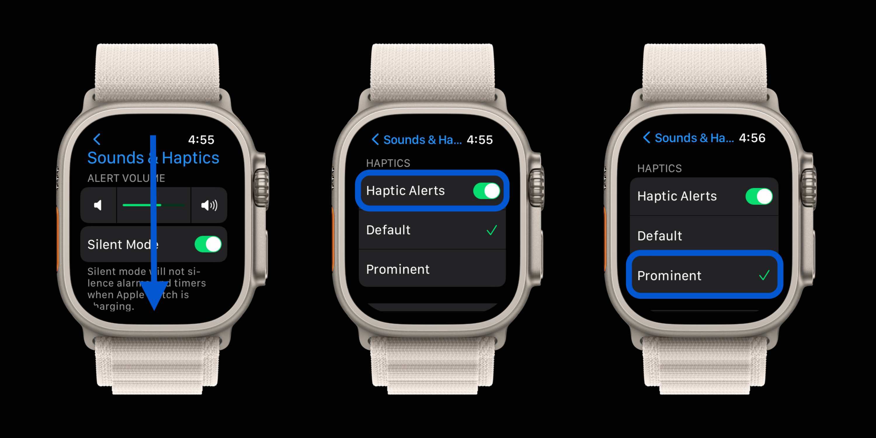 Comment activer le retour haptique Apple Watch au maximum Comment activer les vibrations de l'Apple Watch 2
