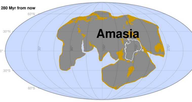 Dans 200 millions d'années naîtra Amasia, le supercontinent qui réunira peuples, frontières et cultures 1 Dans 200 Millions D'années Naîtra Amasia, Le Supercontinent Qui Réunira