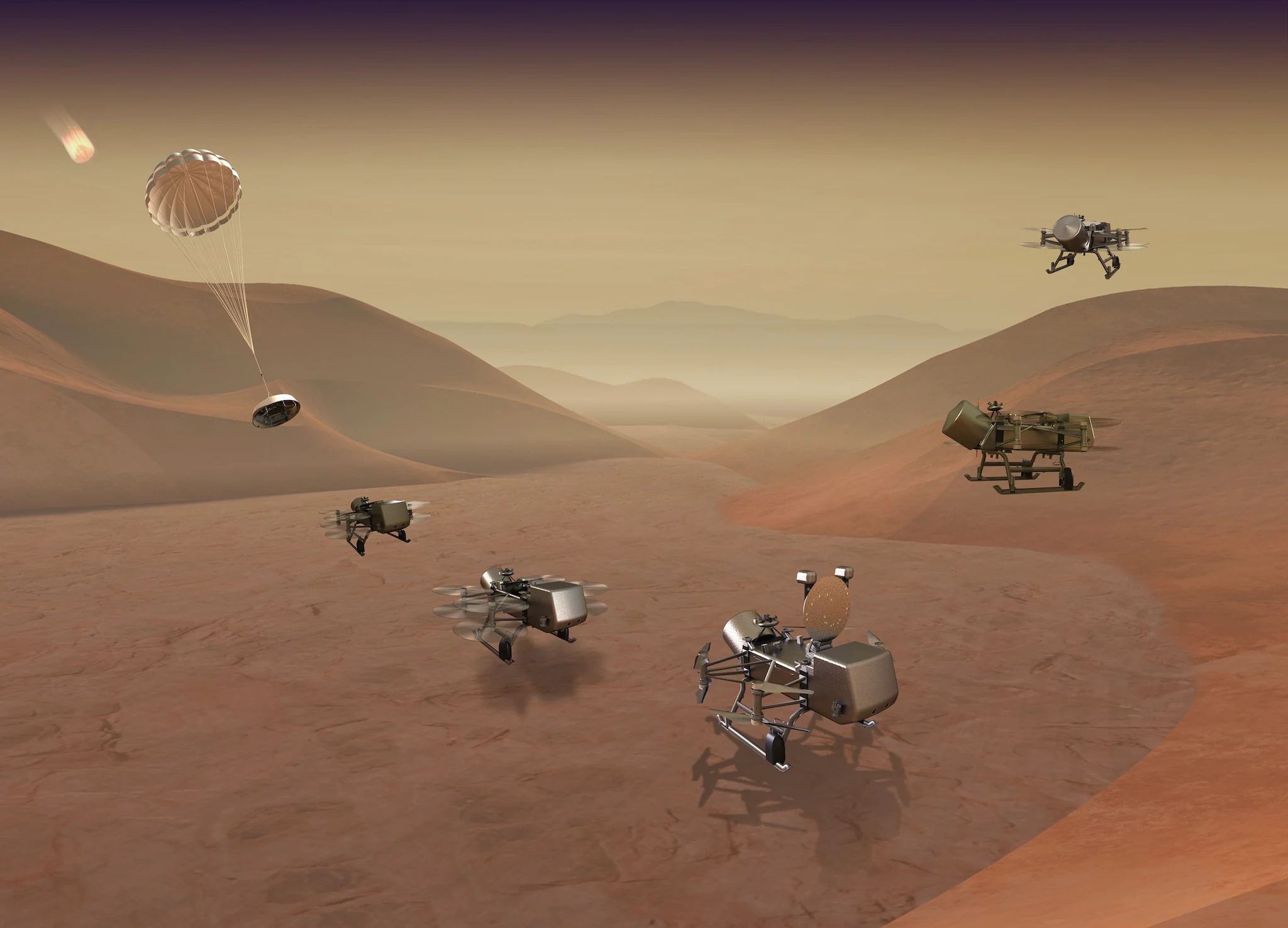 En 2027 la NASA enverra un drone volant vers Titan, une lune de Saturne : c'est là qu'il atterrira 3 Crédit : Johns Hopkins APL