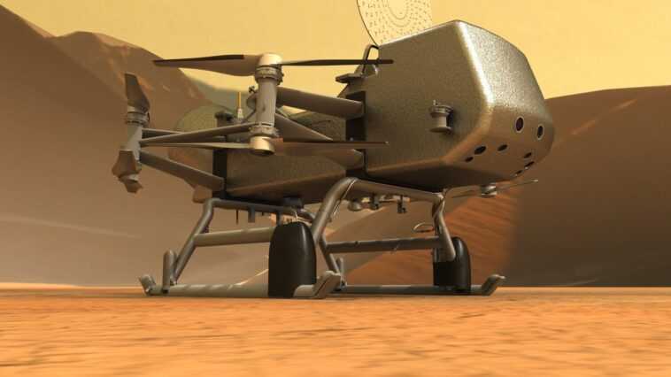 En 2027 la NASA enverra un drone volant vers Titan, une lune de Saturne : c'est là qu'il atterrira 1 En 2027 La Nasa Enverra Un Drone Volant Vers Titan,