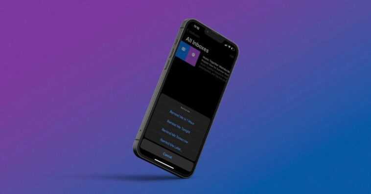 Rappeler plus tard avec le courrier : comment devenir plus efficace avec le courrier électronique dans iOS 16 1 Rappeler plus tard avec le courrier : comment devenir plus efficace avec le courrier électronique dans iOS 16