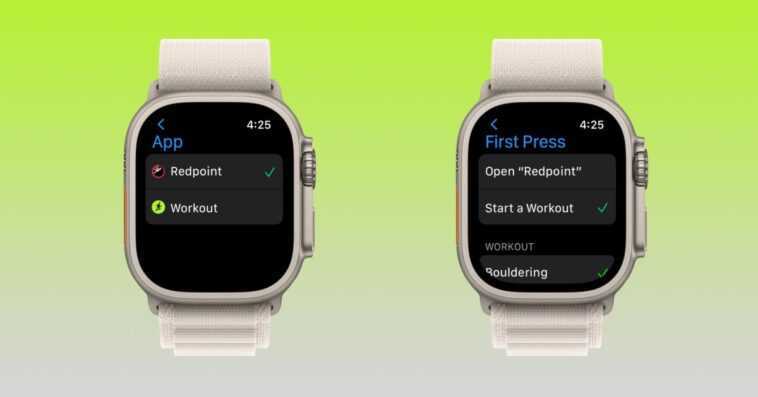 Comment utiliser le bouton Apple Watch Ultra Action avec des applications tierces 1 Comment utiliser le bouton Apple Watch Ultra Action avec des applications tierces